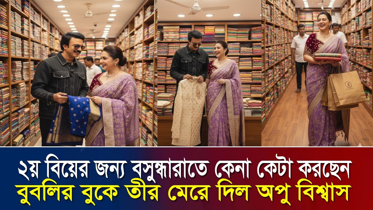 ২য় বিয়ের জন্য বসুন্ধারাতে কেনা কেটা করছেন শাকিব অপু !! বুবলির বুকে তীর মেরে দিল অপু বিশ্বাস