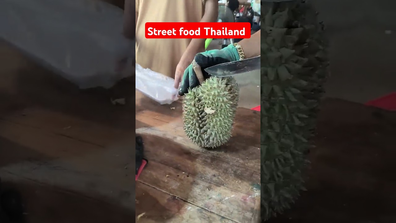 Удивительные навыки чистки дуриана Уличная еда Таиланда Эпизод 1