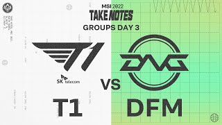 T1 vs. DFM 매치 하이라이트 | 05.12 Group Stage Day3 | 2022 MSI