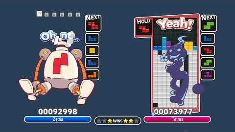 [Puyo Puyo Tetris AI] Zetris vs Tetras (27) - AI vs AI