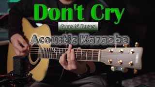 Guns N' Roses - Don't Cry | Acoustic Karaoke | Guitar Cover