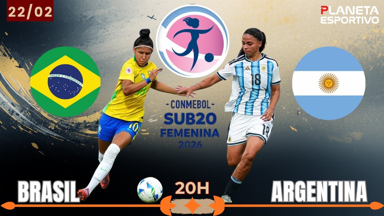 AO VIVO BRASIL X ARGENTINA | SUL-AMERICANO SUB-20 FEMINNO - 22/02/2026