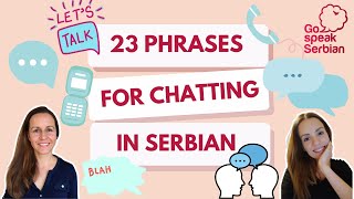 Phrases for Chatting in Serbian