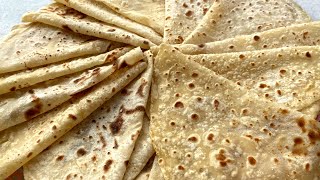 Bu Lavaşlar 2 Kat Bi̇rden Pi̇şi̇yor Mayasız İpek Gibi Sütlü Lavaş Tarifi 3 Malzemeli Kolay Lavaş