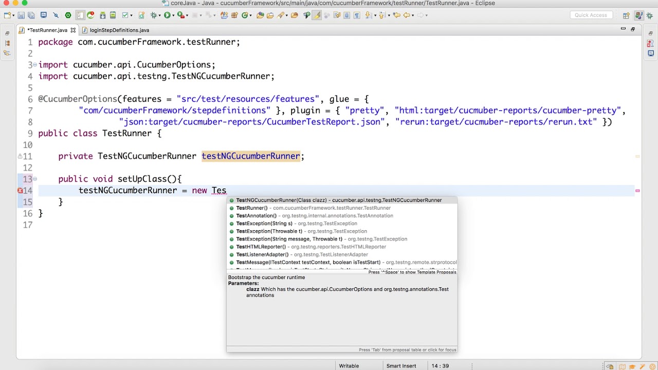 Test Runner Design In Selenium Cucumber Video 6 YouTube
