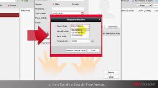 Como registrar impressões digitais no IVMS 4200 screenshot 4