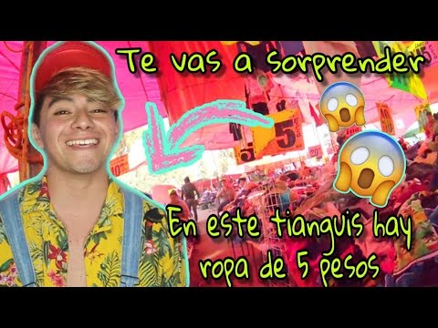 Fui a comprar al tianguis más barato y pasó esto... HABÍA ROPA DE 5 PESOS!!! | Damian Cervantes