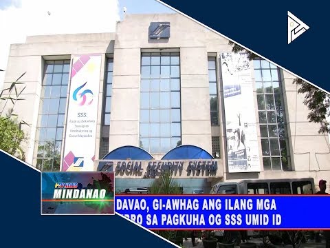 SSS Davao, gi-awhag ang ilang mga miyembro sa pagkuha og SSS UMID ID