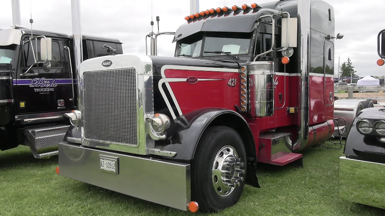 2005 Red & Black Peterbilt 379 At The 2025 Woodstock Truck Show