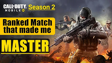 COD MOBILE || RANKED MATCH THAT MADE ME "MASTER" IN SEASON 2 || GAMELOOP EMULATOR