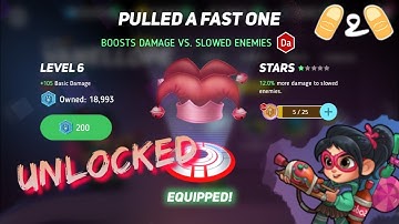 Disney Heroes Battle Mode Unlocking Vanellope Pulled a Fast One Memory Disk Skills Gameplay