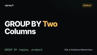 Region Product Sales Totals | SQL Interview Question (GROUP BY 2 Columns, ROLLUP) | GrowAsEngineers