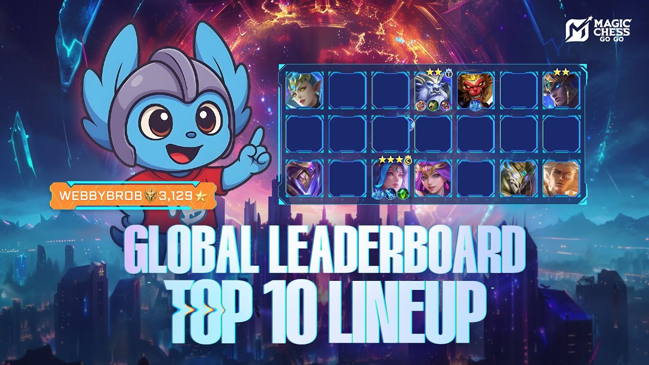 Global Leaderboard Top 10 Lineup Tutorial Week 4 | Magic Chess: Go Go