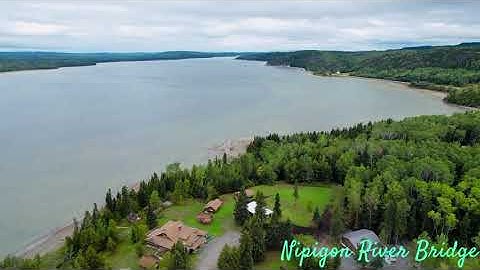 DJI Air 2S sample videography, Nipigon River Bridge Ontario Canada