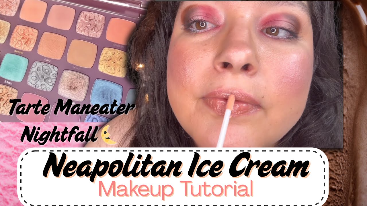 Tarte 🌙Nightfall✨Palette | Neapolitan Ice Cream Makeup Tutorial