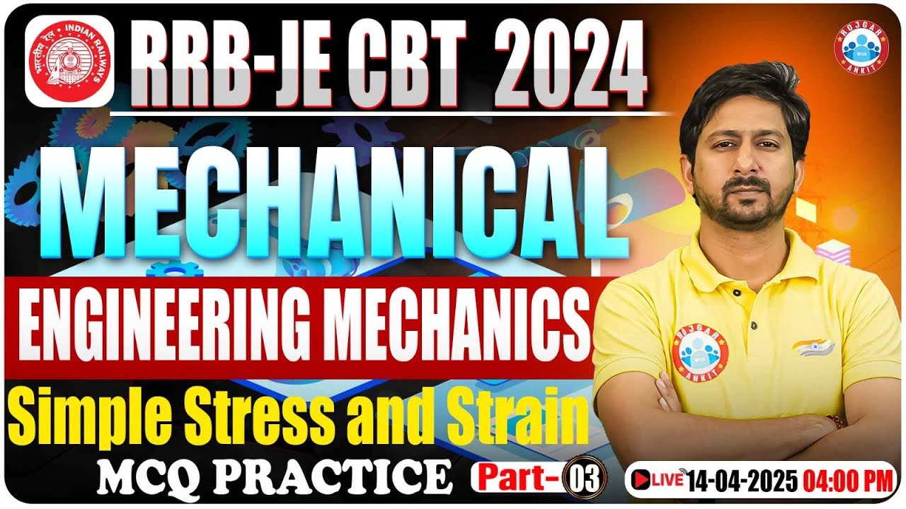RRB JE Mechanical Classes | Simple Stress and Strain Practice Questions| RSEB/ BHEL Engineer Classes