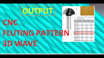 MAKING OF #3D #WAVE #PATTERN USING BALL NOSE TOOL FOR 3D #WALL DECOR #ARTCAM #CNC #INTERIOR #FLUTING