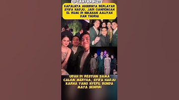 Pacar Baru Syifa Hadju (El Rumi) #syifahadju #elrumi #aaliyah #thoriq
