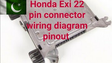 Honda Exi 1996 Model Engine control module wiring diagram pinout.
