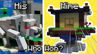 Challenging one of my FAVORITE LEGO Minecraft YouTubers to a Building Competition...