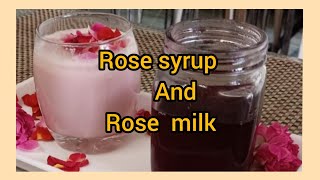 rose syrup/ @smjcookeryvlogs రోజ్ సిరప్/ home made rose syrup/rose milk / ఇప్పుడు ఇంట్లోనే