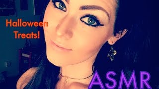 ASMR Halloween Candy!  Tasting treats, lollipop time.... soft spoken screenshot 1