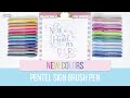 Honest Review of the *NEW* Pentel Sign Brush Pen Colors (What's That Pen?)