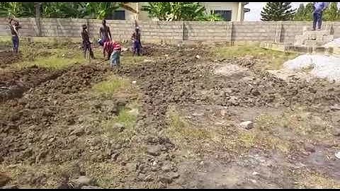 Building in Ghana | Digging of trenches | 4-Bedroom House | #brightandClara |
