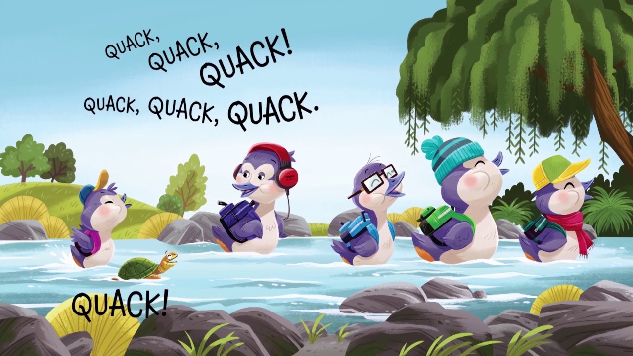 Five Little Ducks Went Off to School