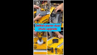 Aftermarket dust chute for the dewalt 735 planer #woodworking #woodworkingtools #woodshop