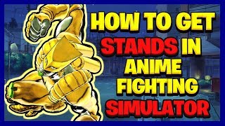 How to get or find Stands in Anime Fighting Simulator Easy | Roblox Anime Fighting Simulator