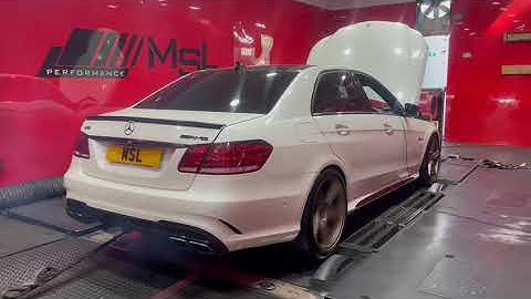 680 BHP on this Mercedes E63 in for a custom stage 2 remap and dyno package at MSL Performance