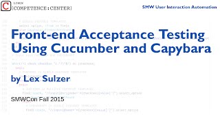 14 - Front-end Acceptance Testing using Cucumber and Capybara