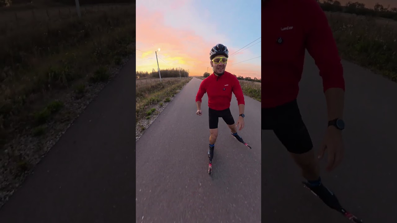 Тренировка на лыжероллерах 