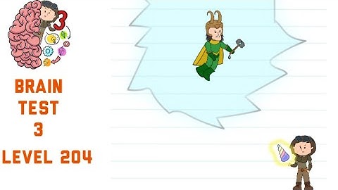 Brain Test 3 Level 204 The Horn is charged up time to attack Walkthrough