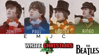 🎄The Beatles (The Rubber Band) - White Christmas (color coded lyrics) 🎄