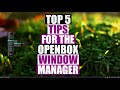 Five Tips For The Openbox Window Manager