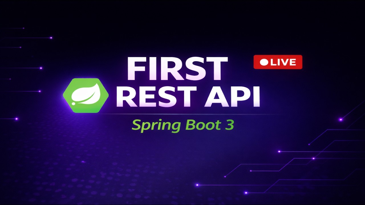 FIRST REST API with Spring Boot 3 (Live Coding from Scratch) - YouTube