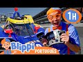 Blippi Aprende Sobre Carros de Fórmula 1! | 1 HORA DO BLIPPI BRASIL! | Moonbug Kids em Português