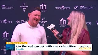 Celebrities hit the red carpet at the BMW Charity Pro-Am