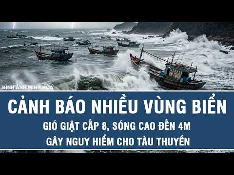 Warning: Multiple sea areas face level 8 gusts and 4m high waves, posing danger to vessels