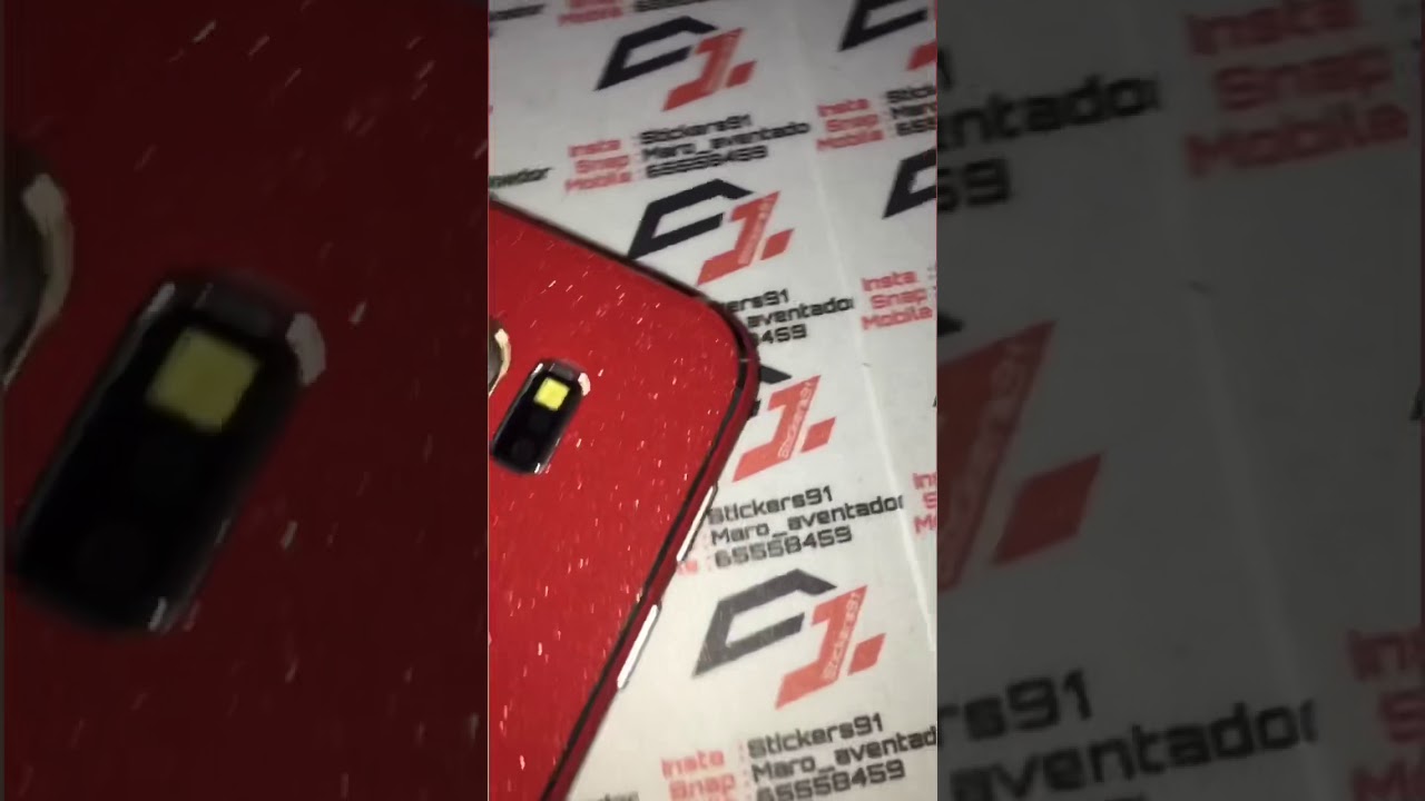 Matte red glitter wrap skin for samsung s6 | stickers91