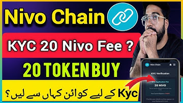 Nivo Chain kyc kaise kare || Nivo Chain kyc 20 Token Fee Problem || Nivo Chain kyc Process On G.Bhai