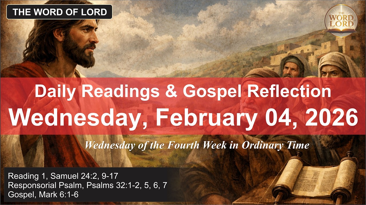 Чтения и размышления над Евангелием на католической мессе сегодня — среда, 4 февраля 2026 г. 