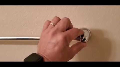 How To Tighten A Loose Towel Rack