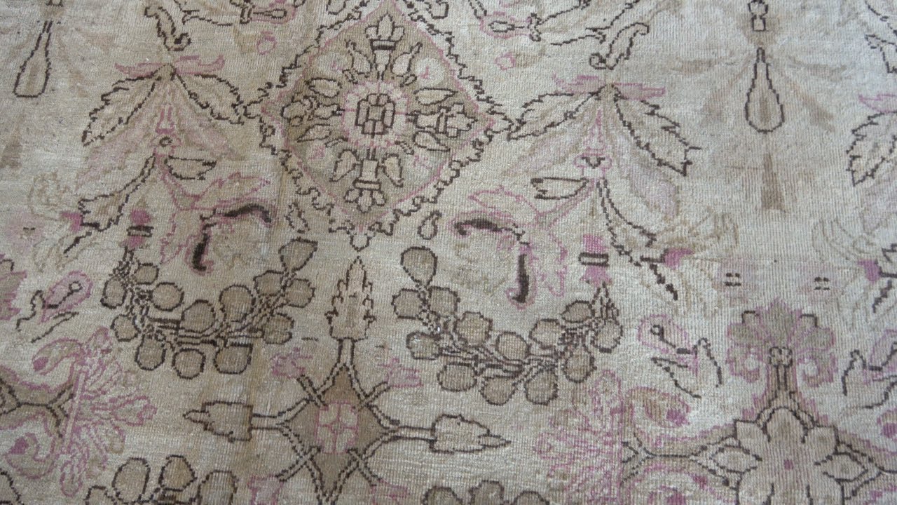 Fine Antique Indian Amritsar Handmade Carpet (Size Adjusted) BB7728