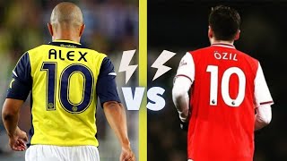Alex De Souza Vs Mesut Özil - En İyi Paslar Ve Asistler