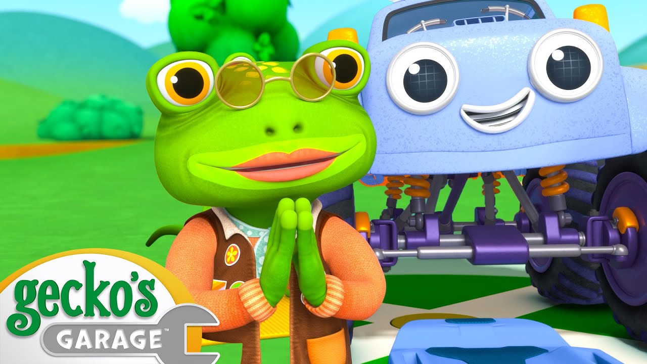 Cozy Yoga In The Garage🚗🌀 | Gecko's Garage | Kids Road Trip! | Kids Songs and Stories