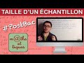 Déterminer la taille d'un échantillon - PostBac