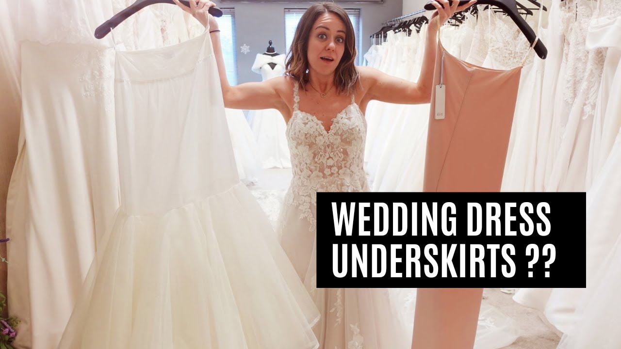 Do I need a wedding dress underskirt? - YouTube